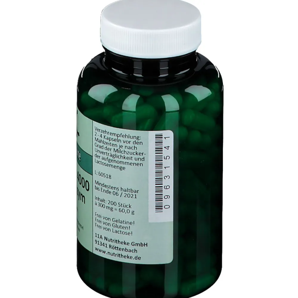 green line NUTRITHEKE Lactase 4000 FCC Enzym| Outlet