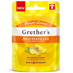 Grether’s Ginger Lemon Pastillen Zuckerfrei| Hot