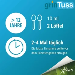 GrinTuss Erwachsene Hustensaft – bei trockenem Husten| Clearance