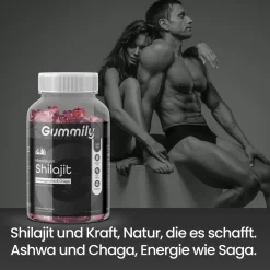 Gummily® Himalayan Shilajit Gummies - LABORGEPRÜFT - Ashwagandha & Chaga Extrakt><noscript><img width=
