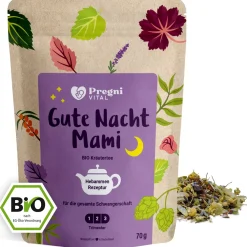 Gute Nacht Mami BIO Schwangerschaftstee mit Hopfen und Lavendel - von PregniVital®| Discount