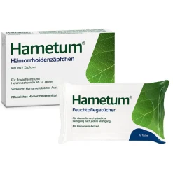 ® Hämorrhoidenzäpfchen + ® Feuchtpflegetücher|Hametum