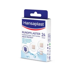 Aqua Protect Rundpflaster | Wundpflaster | Für empfindliche Haut | 100 % wasserdicht | Pflaster zum Schwimmen & Baden | Extra starke Klebkraft | Nicht verklebende Wundauflage | Flexible & atmungsaktiv