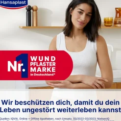 Aqua Protect Rundpflaster | Wundpflaster | Für empfindliche Haut | 100 % wasserdicht | Pflaster zum Schwimmen & Baden | Extra starke Klebkraft | Nicht verklebende Wundauflage | Flexible & atmungsaktiv