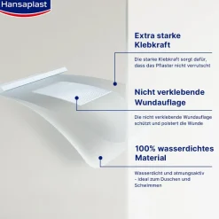 Aqua Protect 4XL Wundpflaster | Großes steriles Pflaster | 100 % wasserdichter Verband | Für große Wunden & postoperative Wunden | Blockiert 99 % der Bakterien | 10 x 20 cm | 5 Pflaster - Jetzt 20% mit dem Code hp20 sparen|Hansaplast