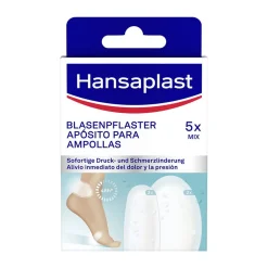 Blasenpflaster SOS Mix-Pack | Wirksame Behandlung von Blasen | Blasenschutz | Sofortige Schmerzlinderung | Druckentlastung | Extra starke Haftung | 5 Stück - Jetzt 20% mit dem Code hp20 sparen>Hansaplast