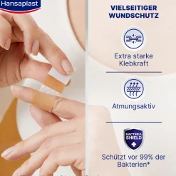 Classic Pflaster | Atmungsaktive Wundauflage | Zuschneidbares Heftpflaster | 20 Stk. - Jetzt 20% mit dem Code hp20 sparen|Hansaplast Clearance