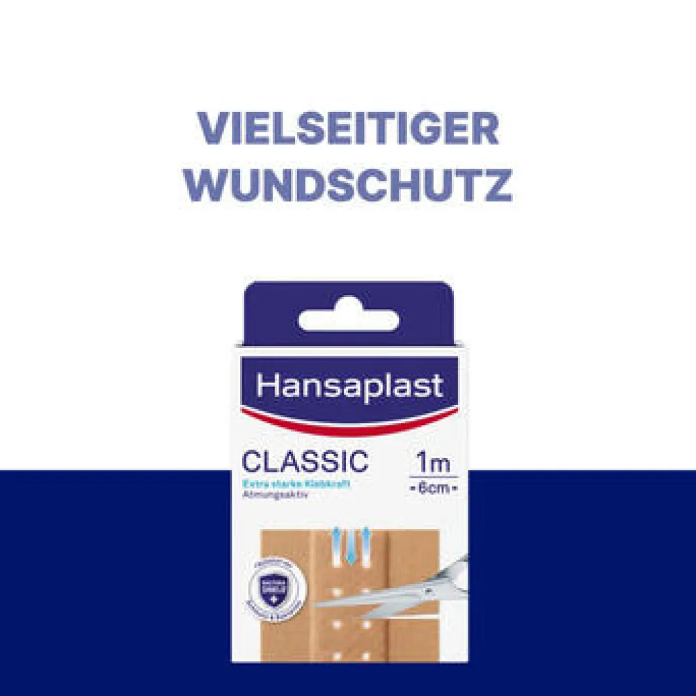 Classic Pflaster | Atmungsaktive Wundauflage | Zuschneidbares Heftpflaster | 20 Stk. - Jetzt 20% mit dem Code hp20 sparen|Hansaplast Clearance