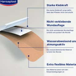 Elastic Fingerpflaster | Elastische Pflaster | Wundpflaster mit starkem Halt | 16 Stk. - Jetzt 20% mit dem Code hp20 sparen><noscript><img width=
