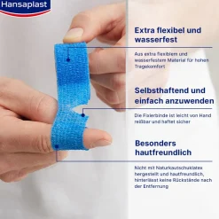 Fingerverband | Selbsthaftender Verband | Fixiert Wundauflagen | 5 m x 2,5 cm - Jetzt 20% mit dem Code hp20 sparen|Hansaplast Online
