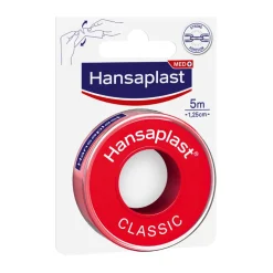 Fixierpflaster Classic | Starker Halt | Von Hand reißbar | Zur Fixierung von Wundauflagen | 5 m x 1,25 cm - Jetzt 20% mit dem Code hp20 sparen|Hansaplast New