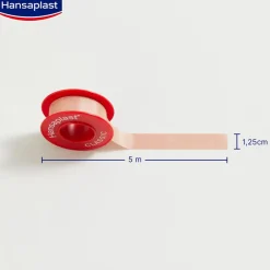 Fixierpflaster Classic | Starker Halt | Von Hand reißbar | Zur Fixierung von Wundauflagen | 5 m x 1,25 cm - Jetzt 20% mit dem Code hp20 sparen|Hansaplast New