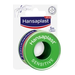 Fixierpflaster Sensitive | Hautfreundlich | Von Hand reißbar | Zur Fixierung von Wundauflagen | 5 m x 1,25 cm - Jetzt 20% mit dem Code hp20 sparen|Hansaplast Outlet
