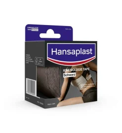 Kinesiologie Tape Schwarz | Unterstützt die Muskel- und Gelenkfunktion | Aktive Erholung | Fördert die Durchblutung | 5 cm x 5 m - Jetzt 20% mit dem Code hp20 sparen><noscript><img width=
