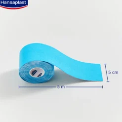 Kinesiologie Tape Blau | Unterstützt die Muskel- und Gelenkfunktion | Aktive Erholung | Fördert die Durchblutung | 5 cm x 5 m - Jetzt 20% mit dem Code hp20 sparen><noscript><img width=