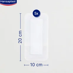Sensitive 4XL Wundpflaster | Steril | Besonders hautfreundlich | Für größere & postoperative Wunden | Blockiert 99 % der Bakterien | 10 x 20 cm | 5 Stück - Jetzt 20% mit dem Code hp20 sparen><noscript><img width=