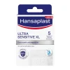 Ultra Sensitive XXL Wundverband | Besonders sanft & weich | Für sehr empfindliche Haut | Schützt vor 99 % der Bakterien | 8x 10 cm | 5 Stück - Jetzt 20% mit dem Code hp20 sparen>Hansaplast New