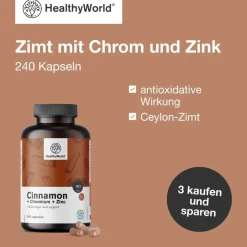 HealthyWorld Zimt mit Chrom und Zink><noscript><img width=