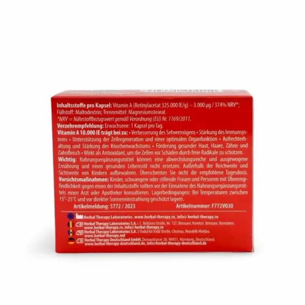 Herbal Therapy Vitamin A 10.000 IE> Outlet