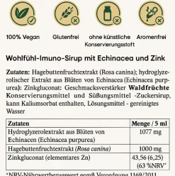 Herbal Therapy Wohlfühl -Imuno-Sirup mit Echinacea und Zink| Outlet