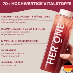 INNER BEAUTY All in One 70+ Nährstoffe in einem Drink|HER ONE Sale