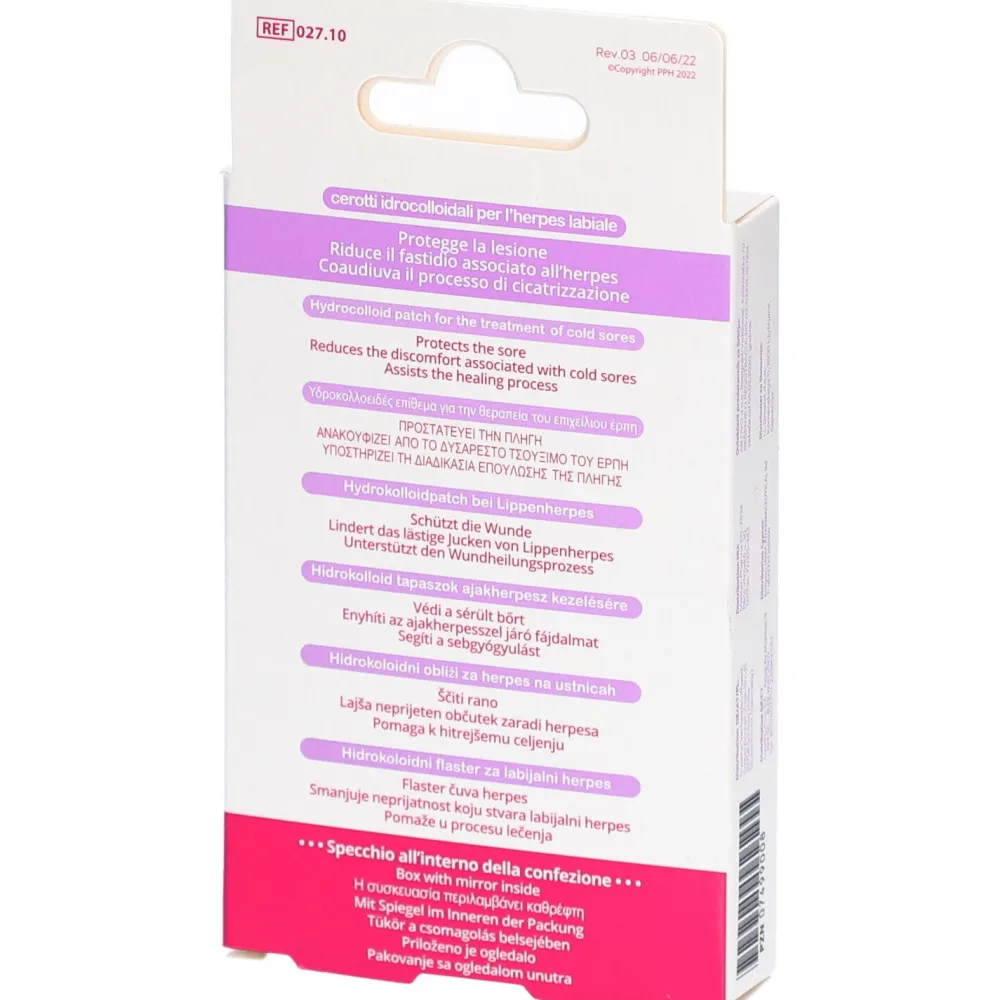 Herpespatch bei Lippenherpes> Clearance