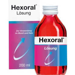 ® Lösung bei Entzündungen in Mund und Rachen>Hexoral Best