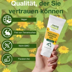 H4H Naturals® Arnika Salbe & Pferdesalbe Gel Linderung bei Knie, Gelenk, Nacken & Muskel><noscript><img width=