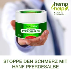 H4H Naturals® Pferdesalbe Extra Stark mit Bio CBD Linderung bei Knie, Gelenk, Nacken & Muskel><noscript><img width=