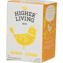 Higher Living™ Bio Ingwer-Zitrone Tee|