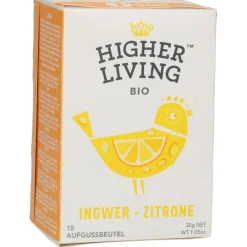 Higher Living™ Bio Ingwer-Zitrone Tee|