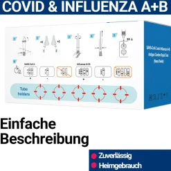 HIXO Covid-19 Corona & Influenza A+B Test 3in1| Best