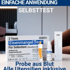 HIXO Eisenmangel (Ferritin) Selbsttest – Schnelltest| Online