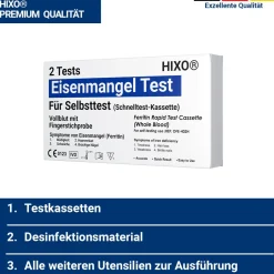 HIXO Eisenmangel (Ferritin) Selbsttest – Schnelltest| Online