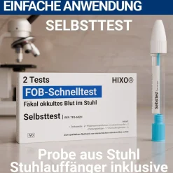 HIXO FOB Schnelltest - Darmkrebstest Früherkennung><noscript><img width=