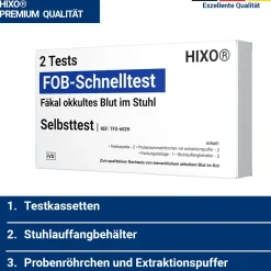 HIXO FOB Schnelltest - Darmkrebstest Früherkennung><noscript><img width=