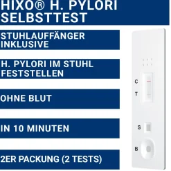 HIXO H. Pylori (Helicobacter Pylori) Schnelltest Stuhl| Hot