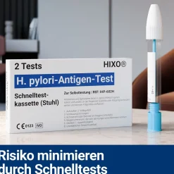HIXO H. Pylori (Helicobacter Pylori) Schnelltest Stuhl| Hot