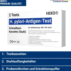HIXO H. Pylori (Helicobacter Pylori) Schnelltest Stuhl| Hot
