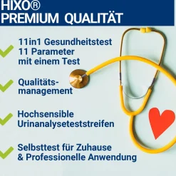 HIXO 11in1 Gesundheitstest Selbsttest Urin-Schnelltest| New