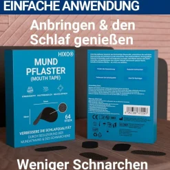 HIXO Mundpflaster Anti-Schnarchen – Extra Stark><noscript><img width=