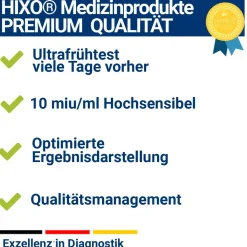 HIXO ultraempfindlicher Schwangerschaftstest 10 miu/ml> Outlet
