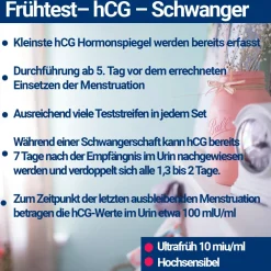 HIXO ultraempfindlicher Schwangerschaftstest 10 miu/ml><noscript><img width=