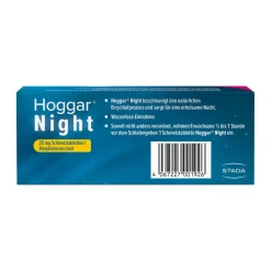 Hoggar® Night 25 mg Schmelztabletten zur praktischen Einnahme ohne Wasser bei akuten Ein- und Durchschlafstörungen|Hoggar Night Outlet