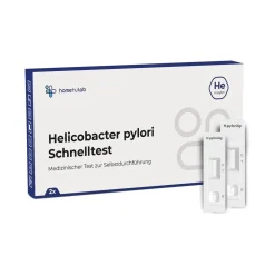 Homehulab 2x Helicobacter Pylori Schnelltest bei Gastritis und Sodbrennen - Ergebnis in Minuten> Clearance