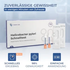 Homehulab 2x Helicobacter Pylori Schnelltest bei Gastritis und Sodbrennen - Ergebnis in Minuten> Clearance