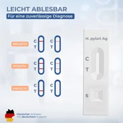 Homehulab 2x Helicobacter Pylori Schnelltest bei Gastritis und Sodbrennen - Ergebnis in Minuten><noscript><img width=