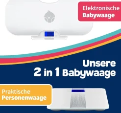 HomeKidsWorld  Kombi-Waage Baby & Erwachsene – digital & präzise|