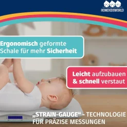 HomeKidsWorld  Kombi-Waage Baby & Erwachsene – digital & präzise|