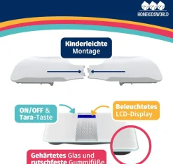 HomeKidsWorld  Kombi-Waage Baby & Erwachsene – digital & präzise|
